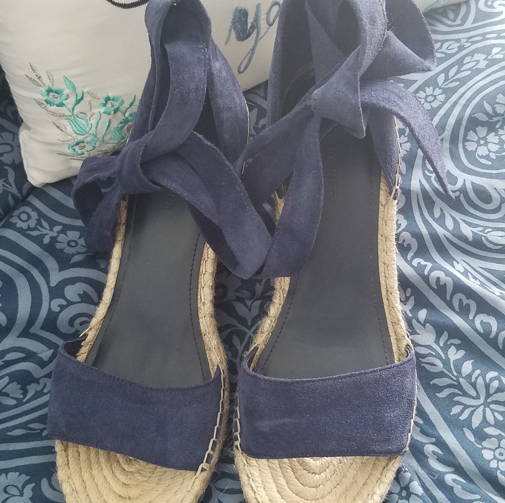 Navy blue espadrilles